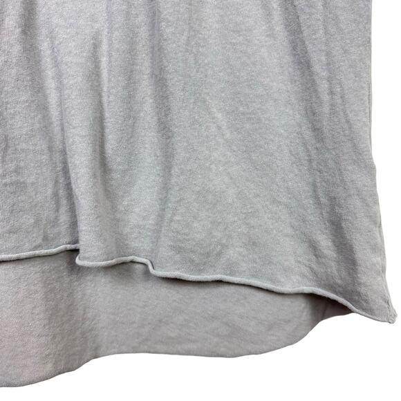 Frank & Eileen Tee Lab Gray Scoop Neck Raw Hem Cotton Mini Sleeveless Tank Dress - Picture 5 of 8